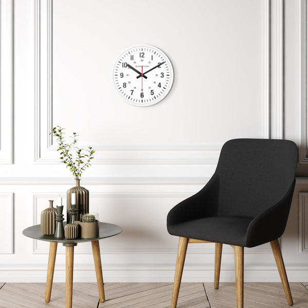 10 Inch Silent Continuous-Sweep Analog Wall Clock