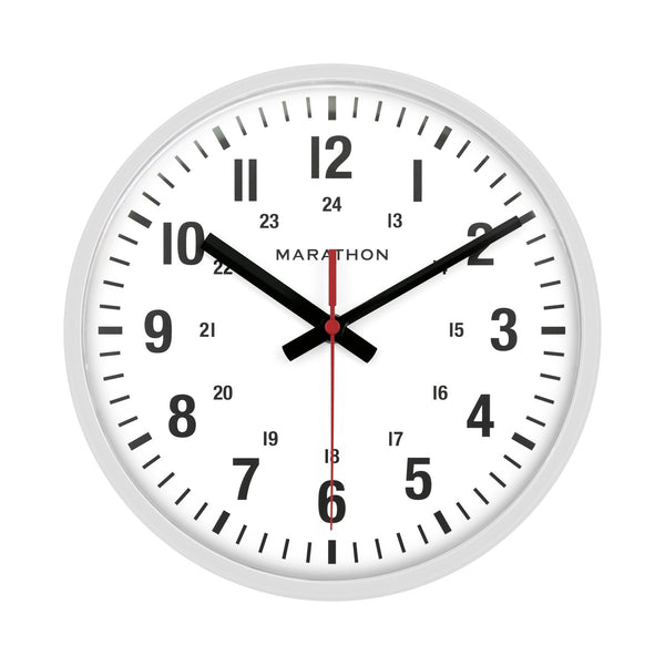 10 Inch Silent Continuous-Sweep Analog Wall Clock