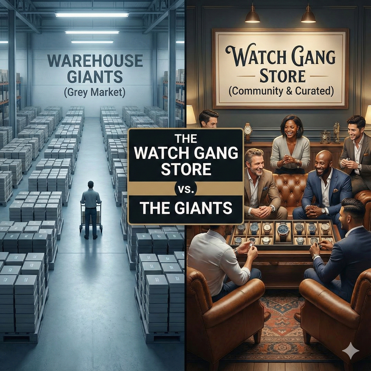 The Watch Gang Store vs. The Giants: Why Community Beats the Warehouse Experience