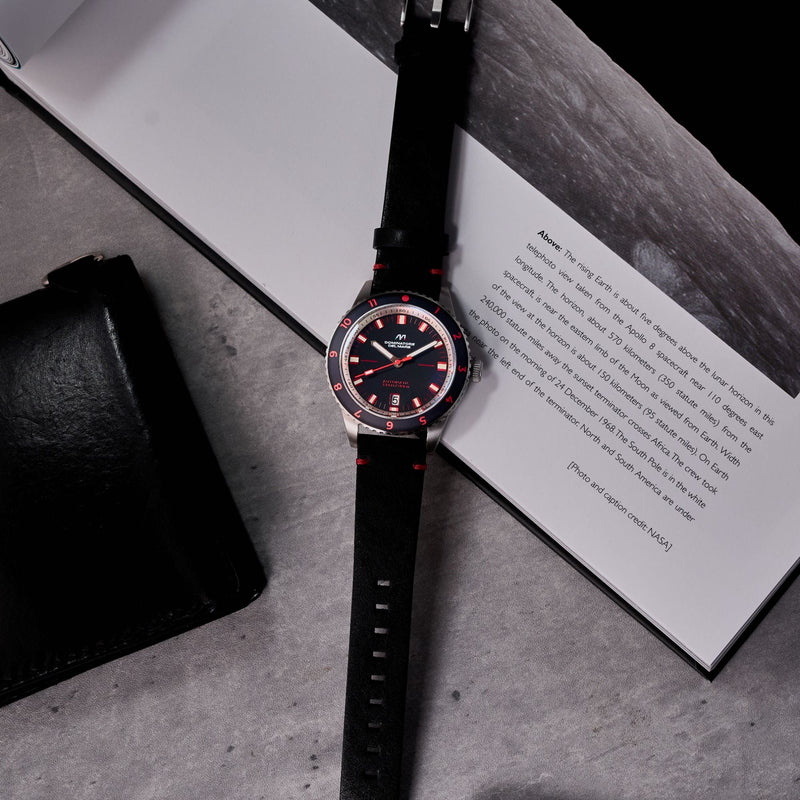 Tropea Automatic Black / Black Leather | Black Dial