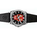 Armand Nicolet X Watch Gang J09-3 Red Skull / Black Rubber Strap Special Edition Watch