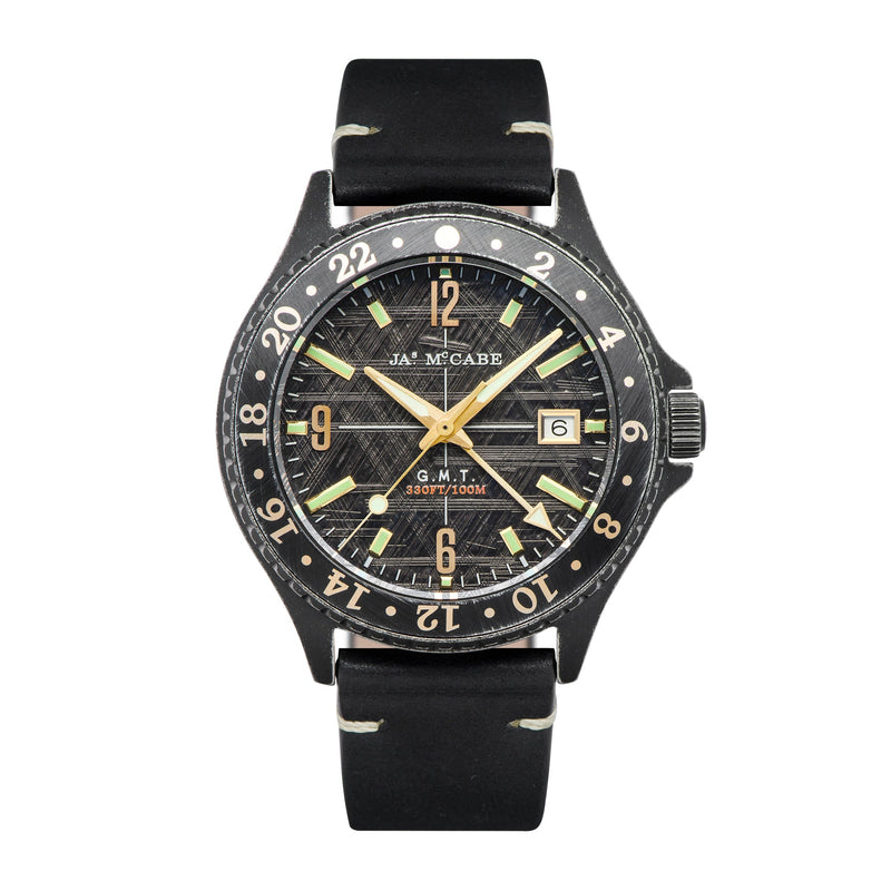 Baja GMT Black / Leather | Black Dial