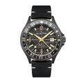 Baja GMT Black / Leather | Black Dial