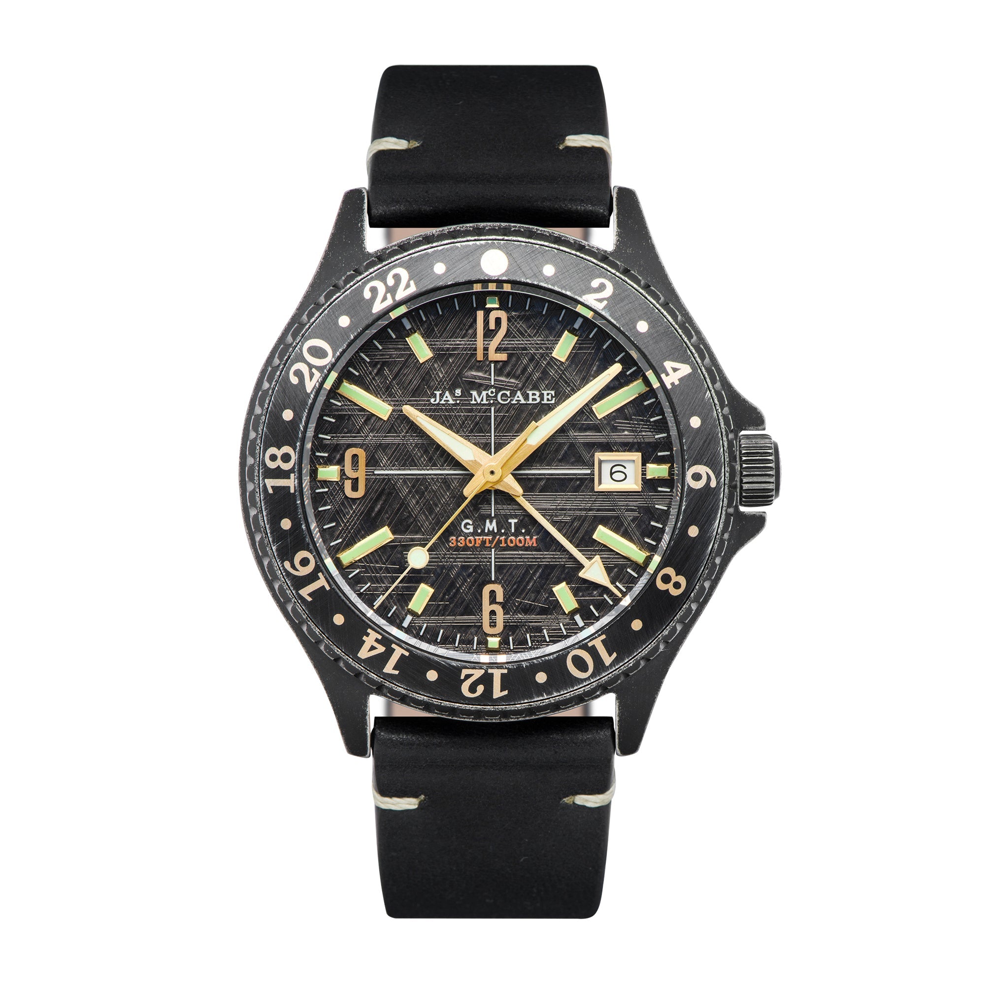 Baja GMT Black / Leather | Black Dial