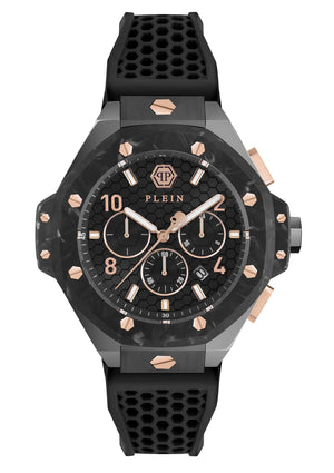 CHRONO ROYAL Black / Silicone | Black Dial