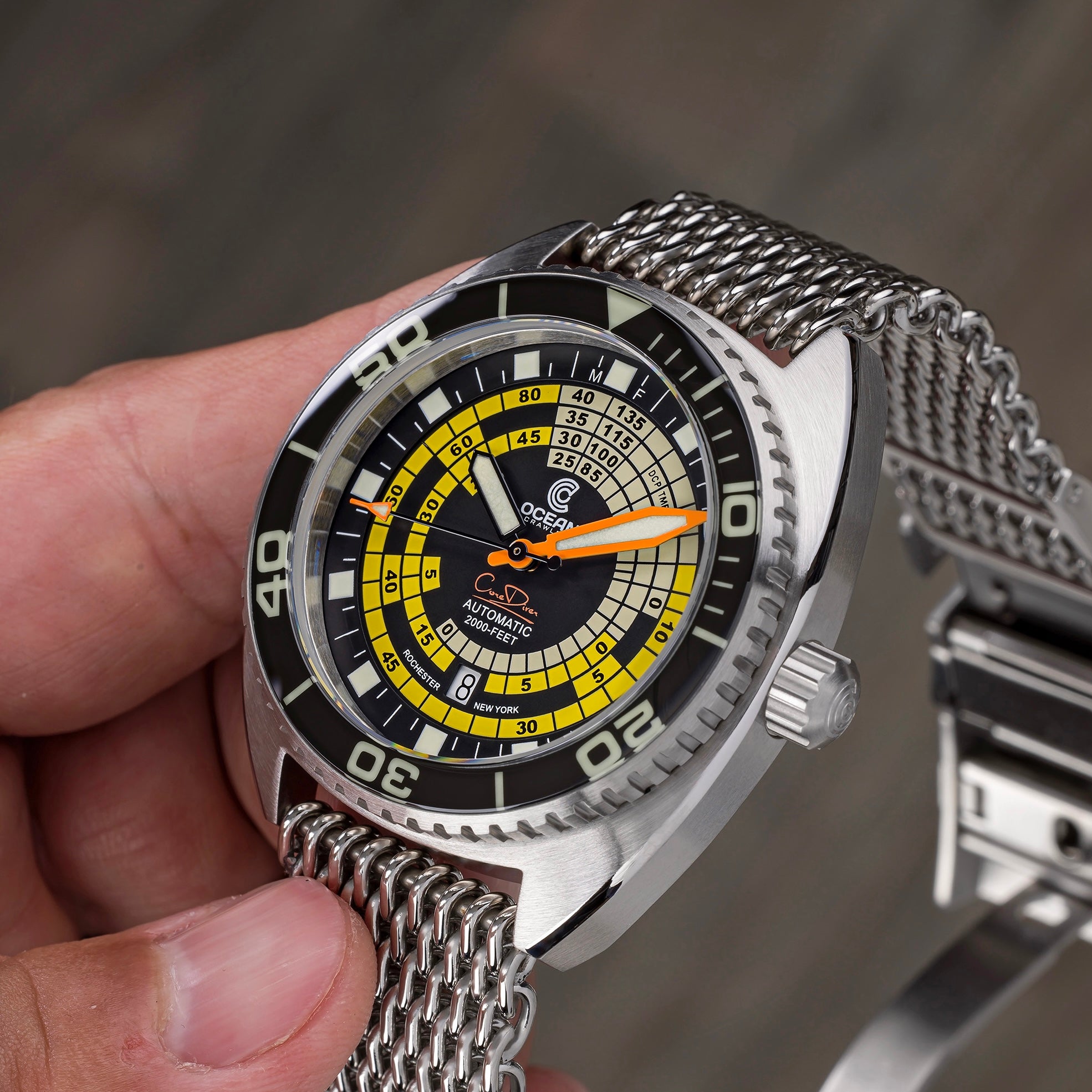 Decompression Timer Yellow DCT | Yellow Dial