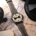 Lock Chronograph Cream / Leather | Cream Dial
