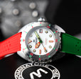 Amalfi Automatic White / Multicolor Silicone | White Dial