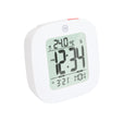 Compact Alarm Clock with Temperature and Date Clock, LCD, Alarm, Mini, White (25/50)