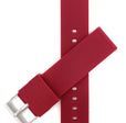 SIL.100 | Quick Release Slim Soft Rubber Silicone Watch Band - 22mm, Burgundy 22mm / Burgundy |  Dial