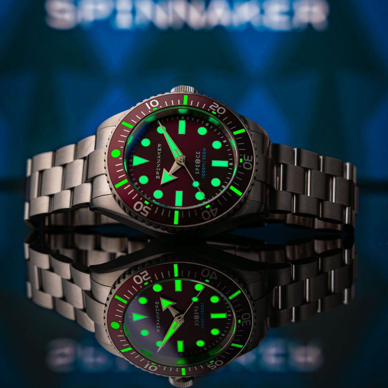 Spence 300 Automatic Red/Stainless Steel | Red Dial