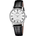 Swiss Made White / Leather White Dial