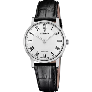 Swiss Made White / Leather White Dial
