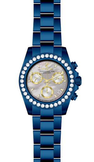 Elite Diamond Gray Mother-of-Pearl dial / Blue Stainless Steel Bracelet Gray Mother-Of-Pearl Dial