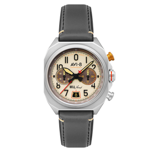 BELL X-1 MACHBUSTER CHRONOGRAPH Cream / Leather | Cream Dial
