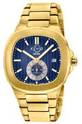 Potente IP Gold/Blue Dial,IP Gold band, Swiss Automatic Dress Watch | Blue Dial