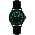 Mckellar Dual Time Green / Leather | Green Dial