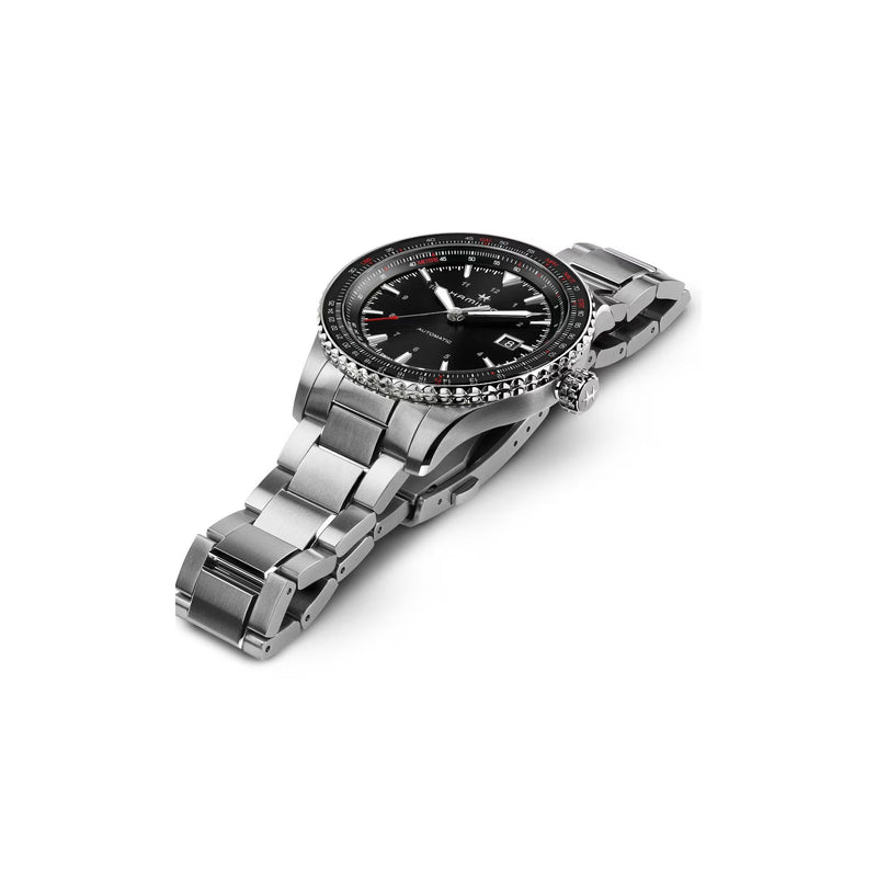 Khaki Aviation Silver/SS | Black Dial
