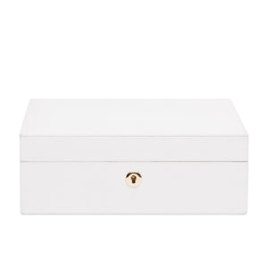 White Collection Leather Memory Box White