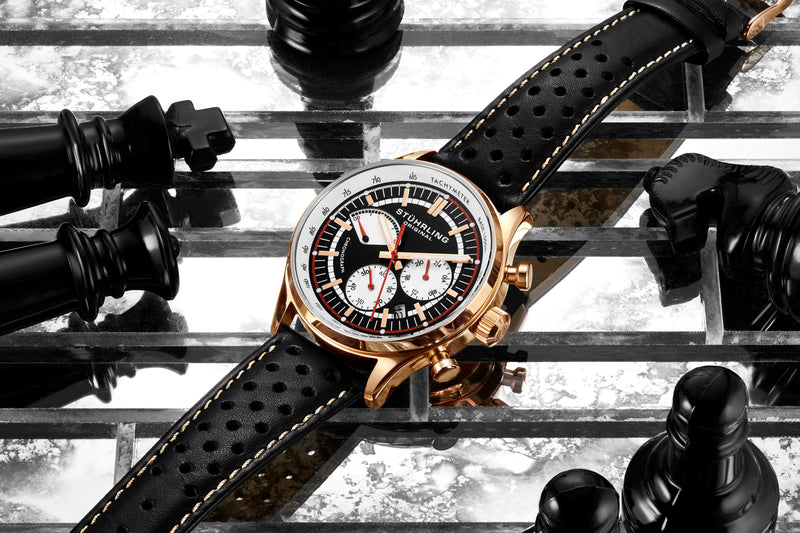 Monaco Brown/Leather/Brown Dial/Rose Case | Brown Dial