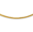 14k 4mm Domed Omega Necklace 1451 |  Dial