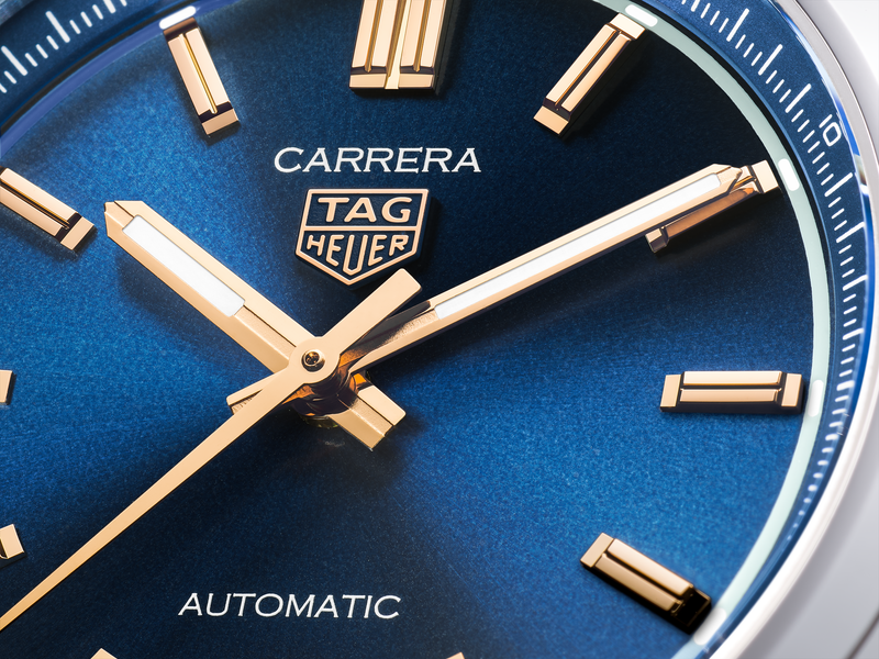 TAG HEUER CARRERA DATE 36MM,W/R 50M, STEEL CASE & BRACELET, BLUE DIAL Blue DIal | Blue Dial