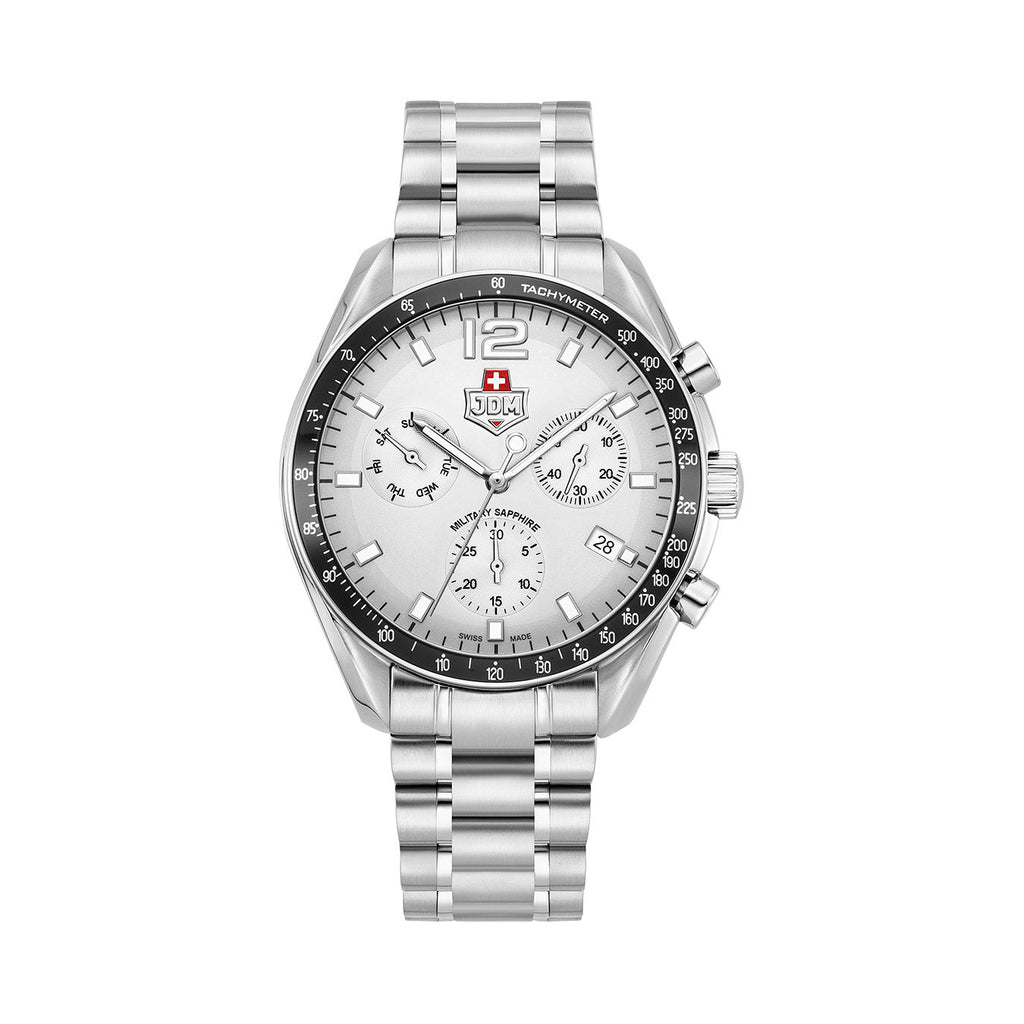 JDM Military Swiss Precision Ronda Z60 Movement Grey Dial JDM