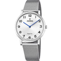 Swiss Made Silver / Stainless Steel Silver Dial