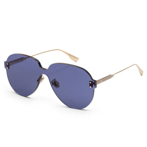 Quake Gold Frame, Blue Lens |  Dial