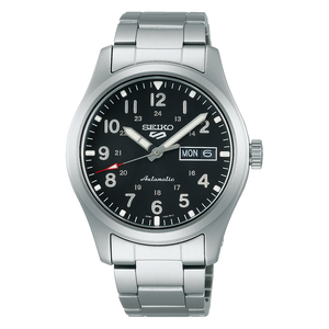 5 Sports Field Black Dial / Stainless Steel Bracelet Black Dial