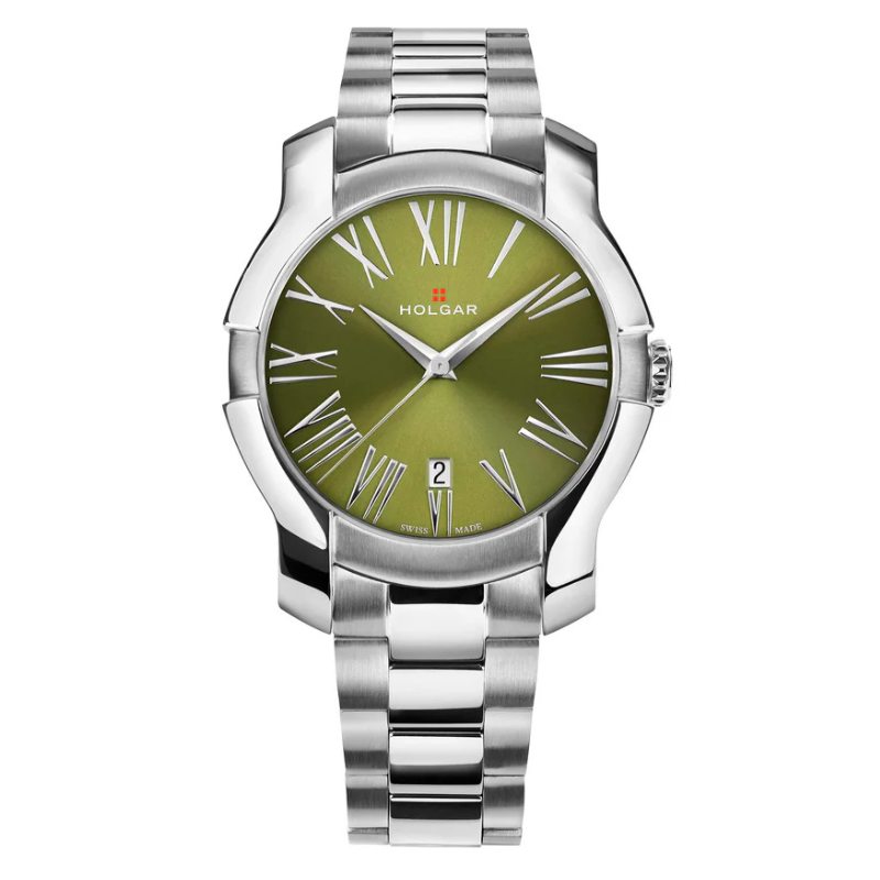 Women's Green Dial, Stainless Steel Case and Bracelet