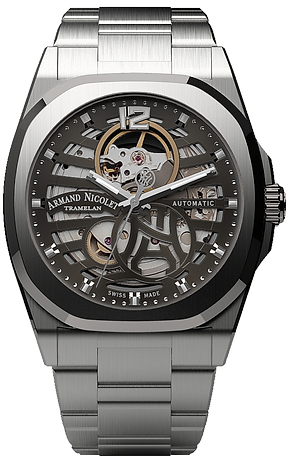 J09 Skeleton Grey/metal | Gray Dial
