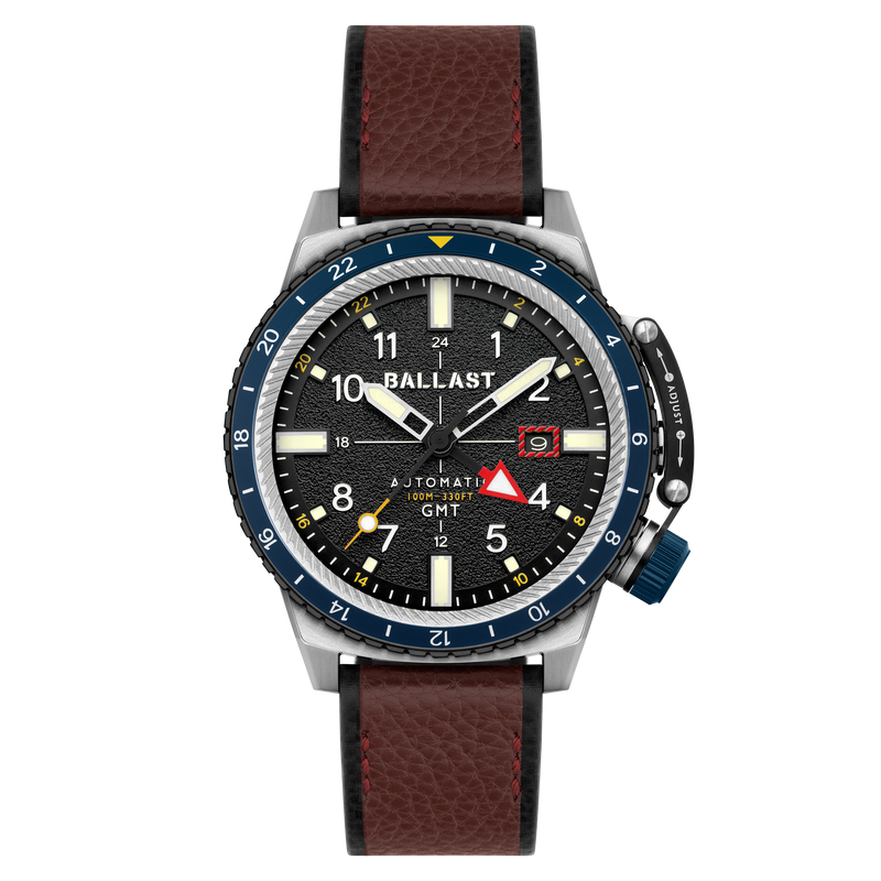 Torbay Automatic Black / Brown Leather | Black Dial