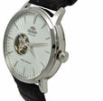 Contemporary Automatic Leather Strap Watch | White Dial