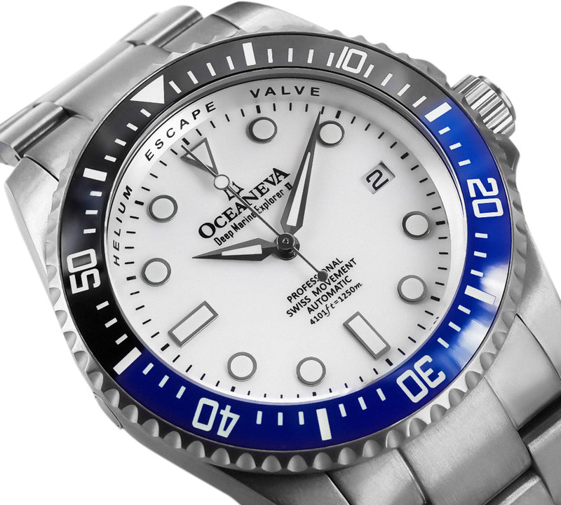 TITANIUM Swiss Automatic SW200 Deep Marine Explorer II