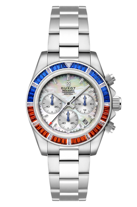Accelero Rainbow Chronograph White/Stainless Steel | White Dial