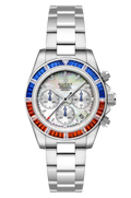 Accelero Rainbow Chronograph White/Stainless Steel | White Dial