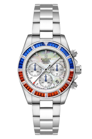 Accelero Rainbow Chronograph White/Stainless Steel | White Dial