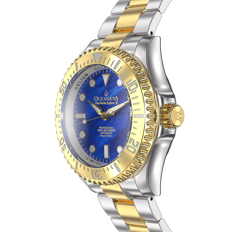 Two-Tone Deep Marine Explorer III – Blue Dial