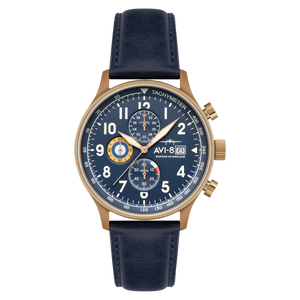 Classic Chronograph BLUE / LEATHER Blue Dial
