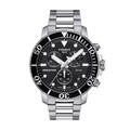 Seastar 1000 Chronograph Black / Stainless Steel Black Dial