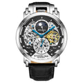 Legacy Silver/Black Leather | Black Dial