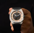 Discovery Drake Skeleton Automatic Rose Gold / Black Silicone | Rose Gold Dial