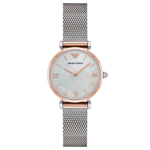 Retro Mother-of-Pearl dial / Silver Stainless Steel Bracelet Mother-of-Pearl Dial