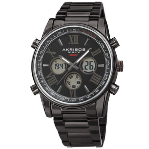 AK1095BK-Sport Black/Stainless Steel | Black Dial