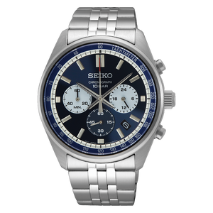 Discover More Blue Dial Stainless Steel Bracelet Chronograph 41.5mm Blue Dial