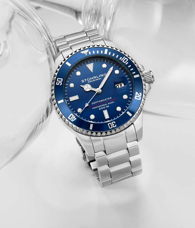 Aquadiver Silver/Blue Stainless Steel | Blue Dial