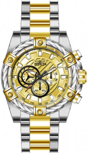 Bolt Men Gold-Tone Dial / Two-Tone Stainless Steel Bracelet Gold-tone Dial