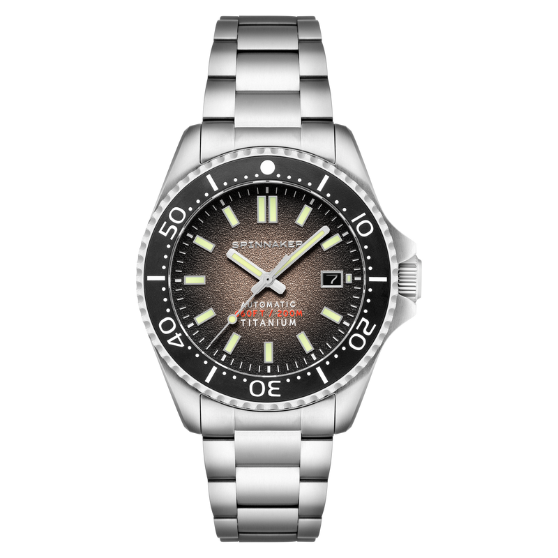 TESEI TITANIUM AUTOMATIC BLACK / TITANIUM BRACELET | Black Dial