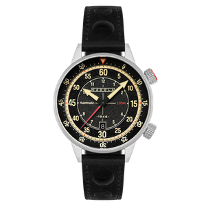 Rally Timer Automatic Black / Leather | Black Dial
